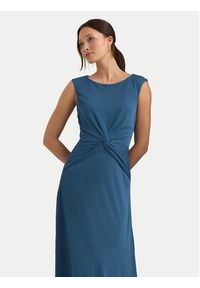 Lauren Ralph Lauren Sukienka codzienna 250872090009 Niebieski Regular Fit. Okazja: na co dzień. Kolor: niebieski. Materiał: syntetyk. Typ sukienki: proste. Styl: casual #4