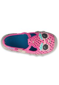 Befado obuwie dziecięce 110P455 różowe. Kolor: różowy. Materiał: bawełna, tkanina