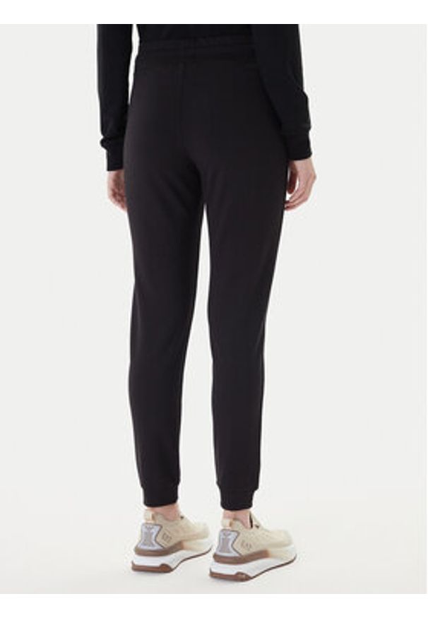 EA7 Emporio Armani Spodnie dresowe 8NTP66 TJ9RZ 1200 Czarny Regular Fit. Kolor: czarny. Materiał: syntetyk