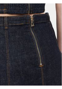 Guess Spódnica jeansowa W6YD03 D1348 Granatowy Regular Fit. Kolor: niebieski. Materiał: bawełna #6