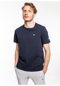 Koszulka Champion Premium Small C Logo T-Shirt (214674-BS501). Kolor: niebieski. Materiał: materiał