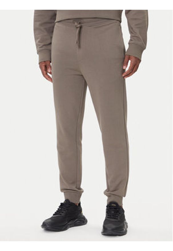 Hugo - HUGO Dres Dapodayote 50492581 Beżowy Relaxed Fit. Kolor: beżowy. Materiał: bawełna