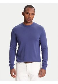United Colors of Benetton - United Colors Of Benetton Sweter 1098U1I76 Granatowy Regular Fit. Kolor: niebieski. Materiał: bawełna