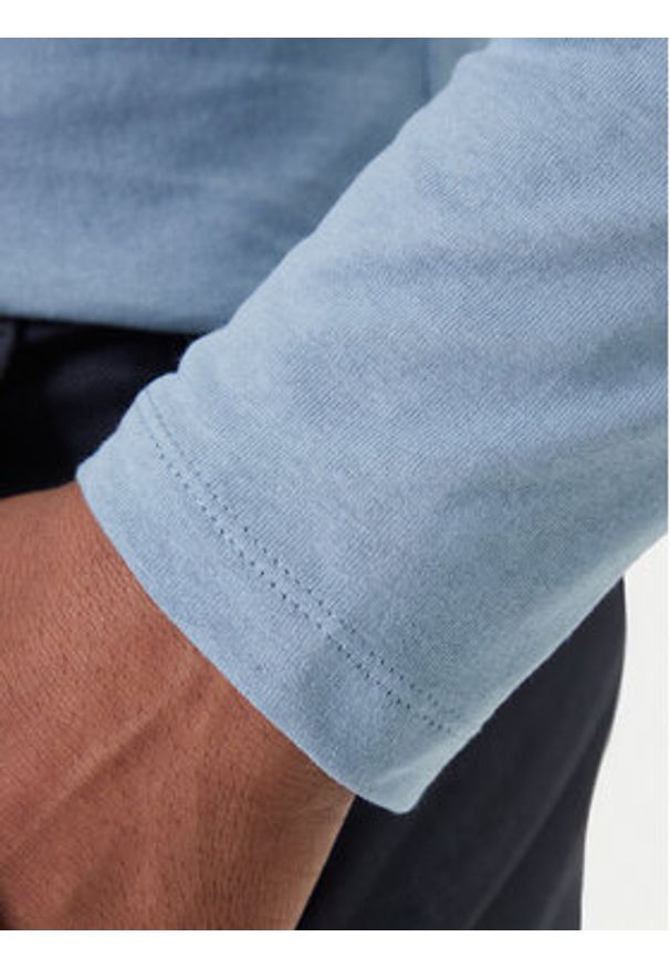 BOSS Longsleeve Tacks 50512111 Błękitny Regular Fit. Kolor: niebieski. Materiał: bawełna. Długość rękawa: długi rękaw