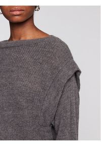 Sisley Sweter 1068M1029 Szary Boxy Fit. Kolor: szary. Materiał: syntetyk #5