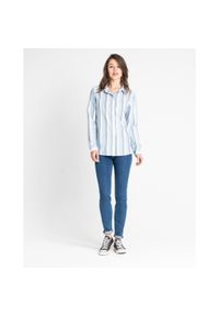 Lee - LEE ONE POCKET SHIRT DAMSKA KOSZULA PASKI SKY BLUE L46KUGLM. Wzór: paski #3