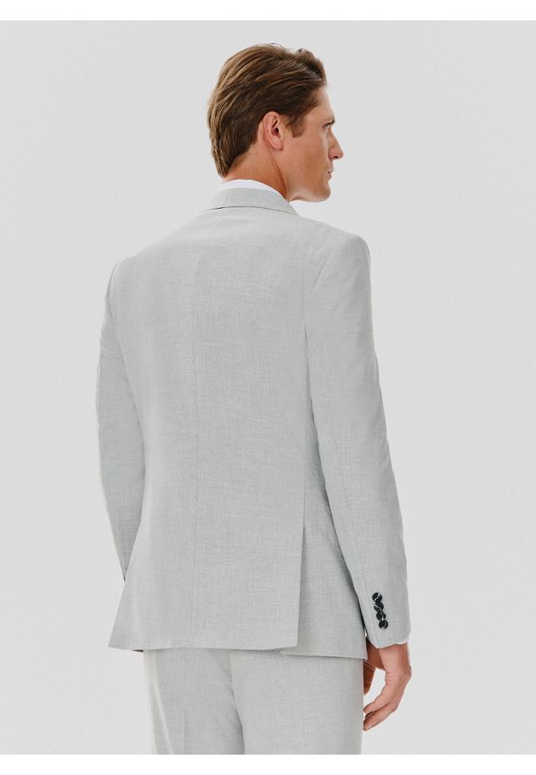 Pako Lorente - PAKO LORENTE – Marynarka garniturowa w kolorze jasnoszarym. Kolor: szary. Materiał: poliester, elastan, wiskoza. Wzór: gładki