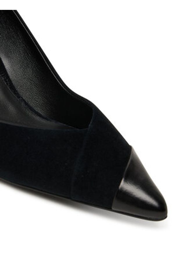 BOSS Półbuty Gracey 50548592 Czarny. Kolor: czarny. Materiał: skóra, zamsz