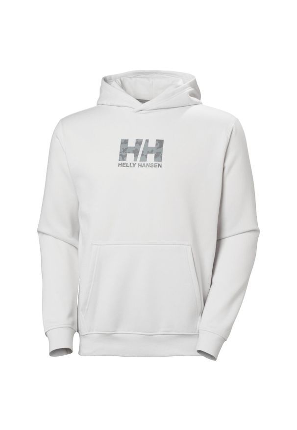 Bluza z kapturem Helly Hansen Fleece Graphic. Typ kołnierza: kaptur. Kolor: szary. Materiał: bawełna, poliester