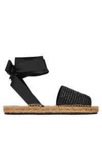 Love Moschino - LOVE MOSCHINO Espadryle JA16222G0OJR100A Czarny. Kolor: czarny. Materiał: syntetyk #1