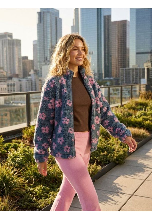 Sinsay - Bawełniana koszulka z haftowanym napisem - brązowy. Kolor: brązowy. Materiał: bawełna. Wzór: napisy, haft