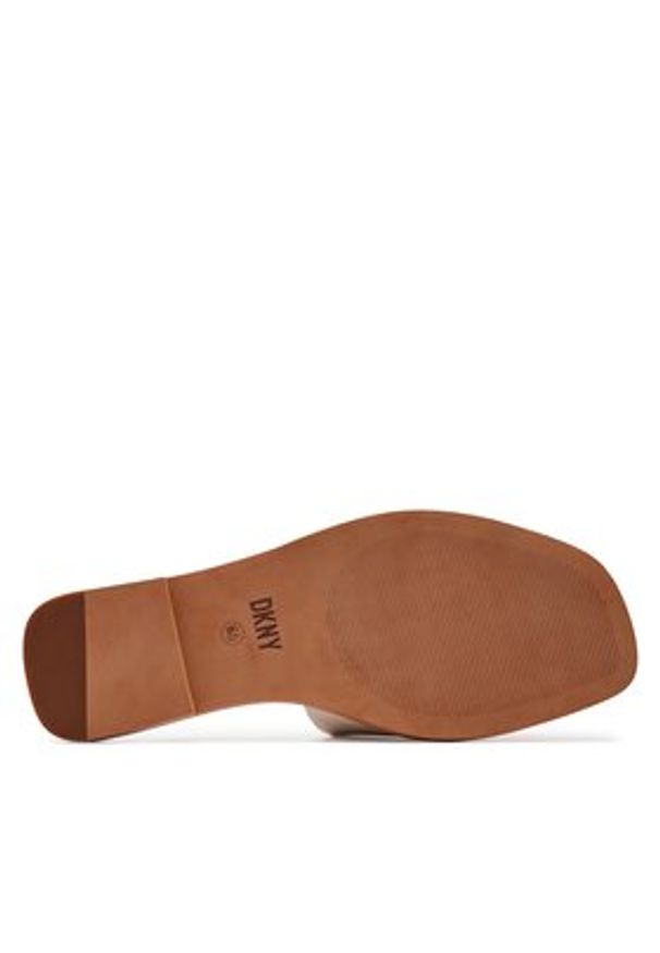 DKNY Klapki Jalila K1412783 Écru. Materiał: skóra