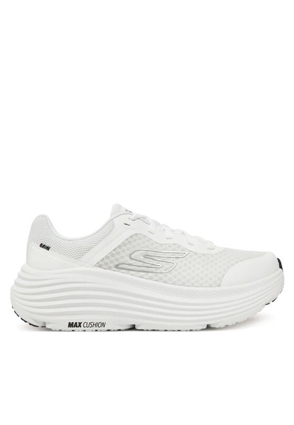skechers - Skechers Buty do biegania Max Cushioning Endeavour 129470/WBK Biały. Kolor: biały. Materiał: materiał