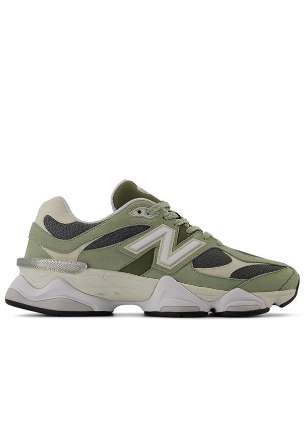 Buty unisex New Balance U9060CTD - zielone. Okazja: na co dzień. Kolor: zielony. Materiał: skóra, syntetyk, materiał, guma. Szerokość cholewki: normalna