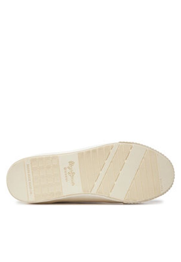 Pepe Jeans Trampki PLS31576 Écru. Materiał: skóra