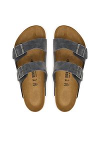 Birkenstock Klapki Arizona 1032435 Szary ciemny. Kolor: szary. Materiał: skóra, zamsz #2