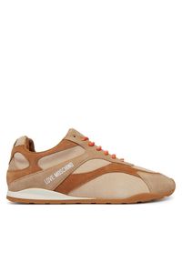 Love Moschino - LOVE MOSCHINO Sneakersy JA15352G1PIGC10A Brązowy. Kolor: brązowy. Materiał: skóra, zamsz #1