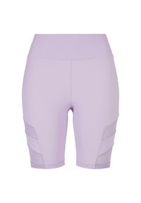 Damskie uda z wysoką talią Urban Classics Tech Mesh GT. Stan: podwyższony. Kolor: biały. Materiał: mesh