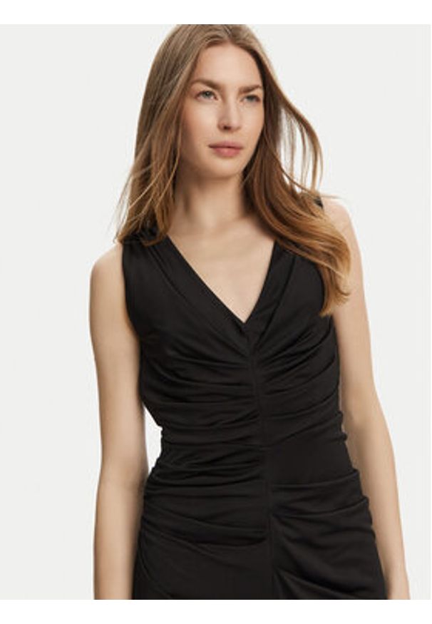 Marella Sukienka koktajlowa Harald 2513621022 Czarny Slim Fit. Kolor: czarny. Materiał: wiskoza. Styl: wizytowy