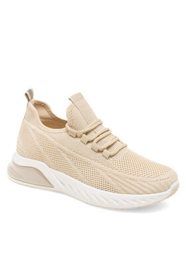 Jenny Fairy Sneakersy WYL0310-01 Beżowy. Kolor: beżowy. Materiał: materiał