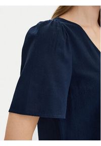 Vero Moda Sukienka letnia Mymilo 10340466 Granatowy Regular Fit. Kolor: niebieski. Materiał: wiskoza. Sezon: lato #2