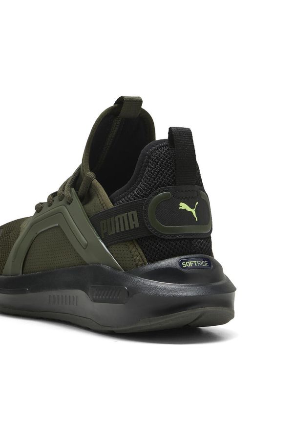 Puma - Buty do biegania Softride Enzo 5 PUMA. Kolor: żółty, czarny, wielokolorowy, zielony. Sport: bieganie