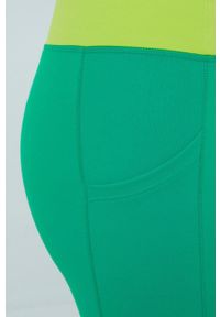 GAP legginsy damskie kolor zielony wzorzyste. Stan: podwyższony. Kolor: zielony. Materiał: skóra, materiał #3