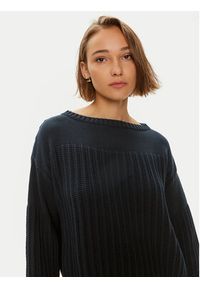 Weekend Max Mara Sweter Spider 2425366171 Granatowy Standard Fit. Kolor: niebieski. Materiał: bawełna #3