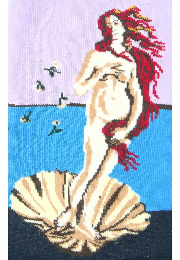 His Story - Tematyczne Skarpetki Bawełniane - Rzeźba Wenus. Kolor: wielokolorowy. Materiał: elastan, bawełna, poliamid