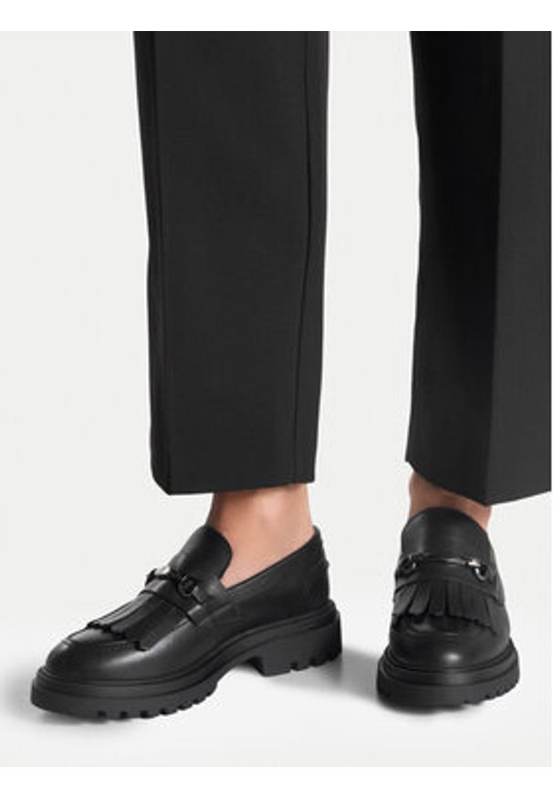 Gino Rossi Loafersy KEMER-1078-24 Czarny. Kolor: czarny. Materiał: skóra