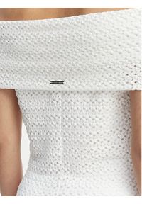 MICHAEL Michael Kors Sukienka codzienna MS683E1KS1 Biały Slim Fit. Okazja: na co dzień. Kolor: biały. Materiał: syntetyk. Typ sukienki: proste. Styl: casual #2