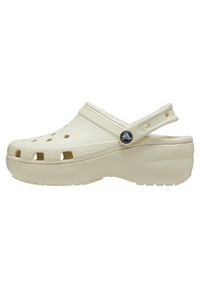 Sandały damskie Crocs CLASSIC PLATFORM CLOG. Kolor: biały. Obcas: na platformie. Styl: sportowy