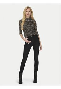 only - ONLY Bluzka Erica 15141298 Brązowy Regular Fit. Kolor: brązowy. Materiał: syntetyk