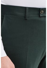 Pako Lorente - PAKO LORENTE - Zielone spodnie ganiturowe. Kolor: zielony. Materiał: wiskoza, poliester, elastan. Wzór: gładki. Styl: młodzieżowy, elegancki