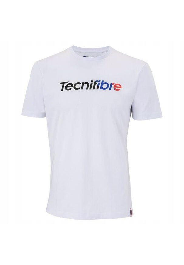 TECNIFIBRE - Koszulka tenisowa męska Tecnifibre Club Tee T-shirt. Kolor: biały. Sport: tenis