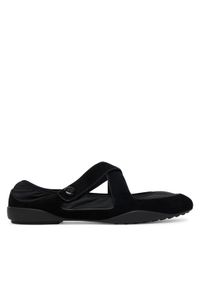 Tory Burch Baleriny Romy Sport Mary Jane 178301 Czarny. Kolor: czarny. Materiał: zamsz, skóra. Styl: sportowy #1
