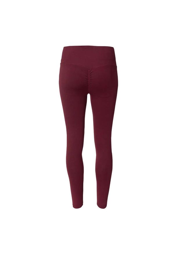 IQ - Damskie Legginsy Ilean. Kolor: czerwony, wielokolorowy, brązowy. Sport: turystyka piesza
