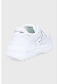 Calvin Klein Jeans - Buty. Zapięcie: sznurówki. Kolor: biały. Materiał: guma #3