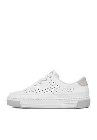 Rieker Sneakersy CEO-L8849-80 Biały. Kolor: biały. Materiał: skóra #5