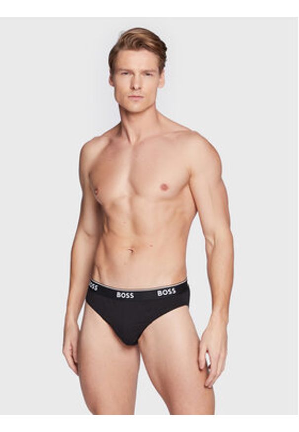 BOSS Komplet slipów Power 50475273 Kolorowy. Materiał: bawełna. Wzór: kolorowy