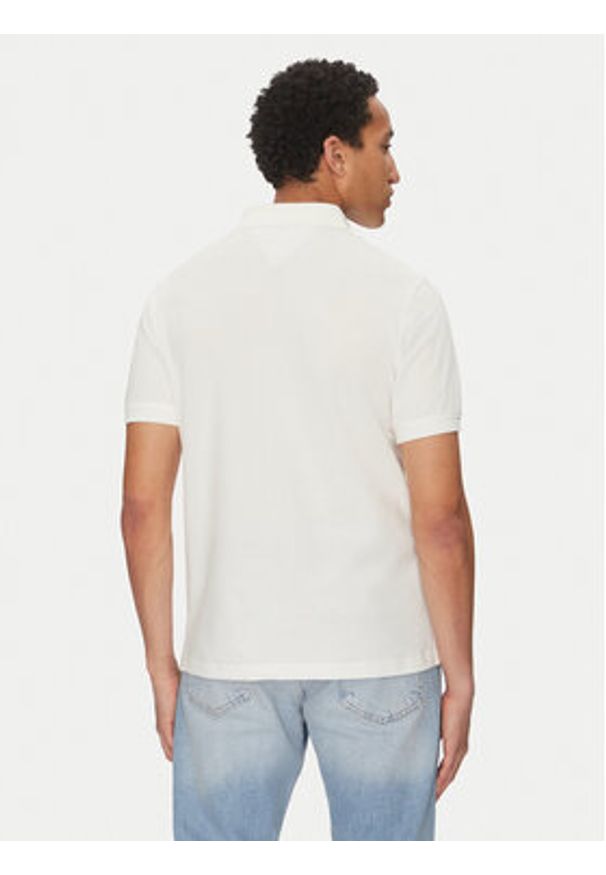 Tommy Jeans Polo Linear DM0DM20914 Biały Regular Fit. Typ kołnierza: polo. Kolor: biały. Materiał: bawełna