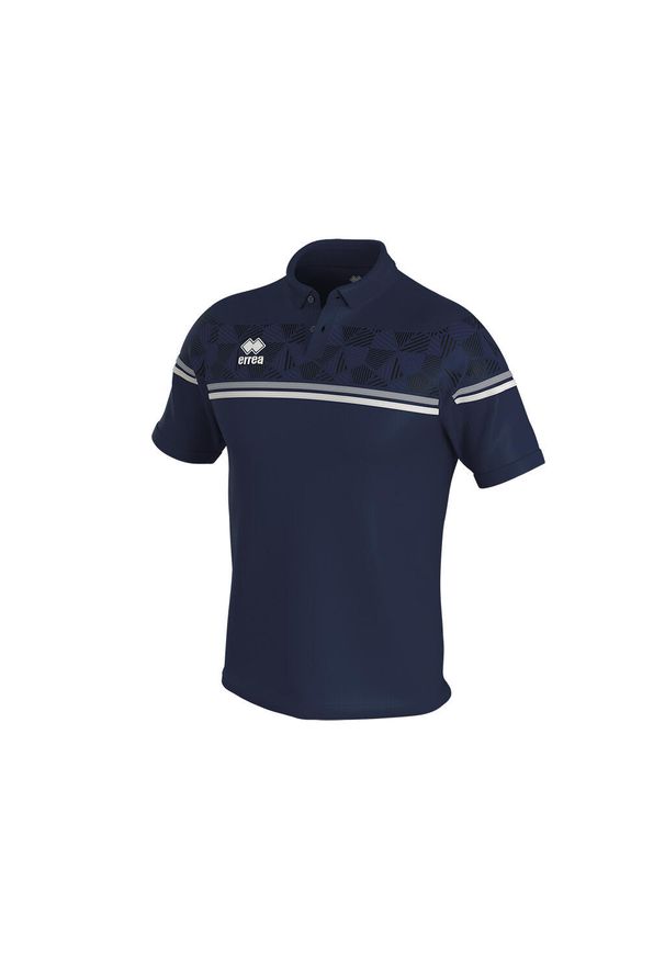 ERREA - Polo Errea dominic. Typ kołnierza: polo. Kolor: szary, niebieski, wielokolorowy. Styl: elegancki