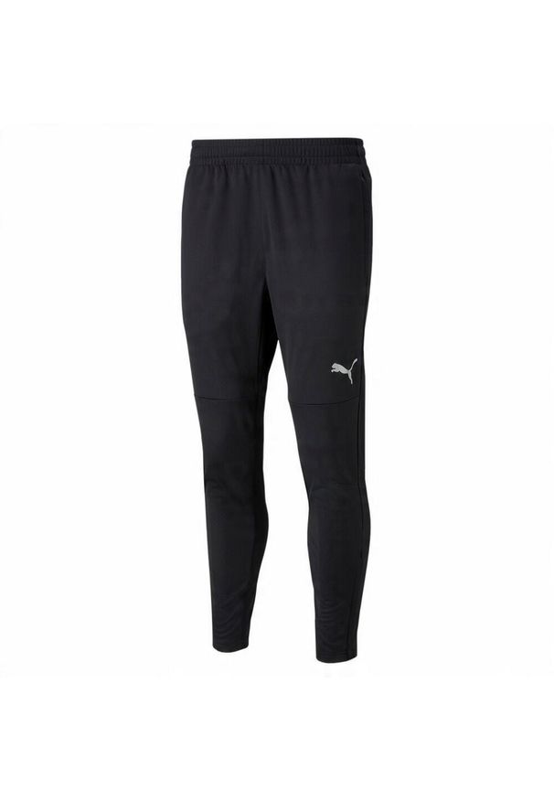 Puma - Męskie Treningowe Spodnie Do Biegania TeamFINAL. Kolor: czarny. Materiał: dresówka