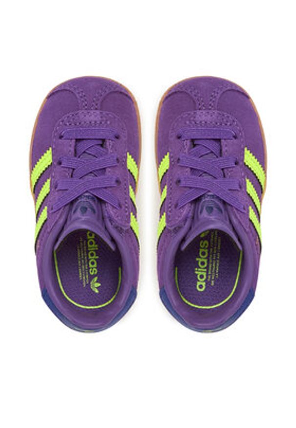 Adidas - adidas Sneakersy Gazelle Comfort Closure JP7136 Fioletowy. Kolor: fioletowy. Materiał: skóra, zamsz. Model: Adidas Gazelle