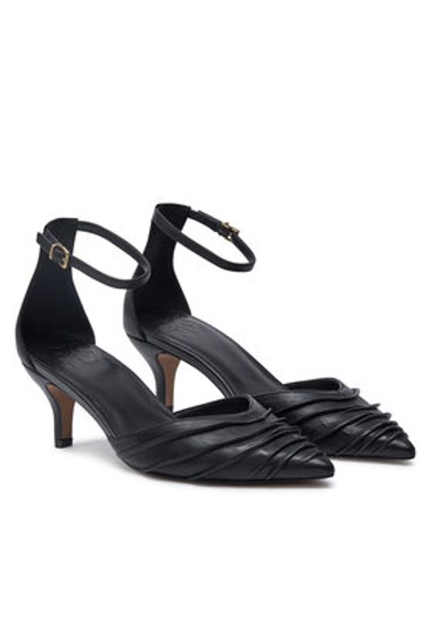 DKNY Czółenka Vanda Ankle K3432119 Czarny. Kolor: czarny. Materiał: skóra