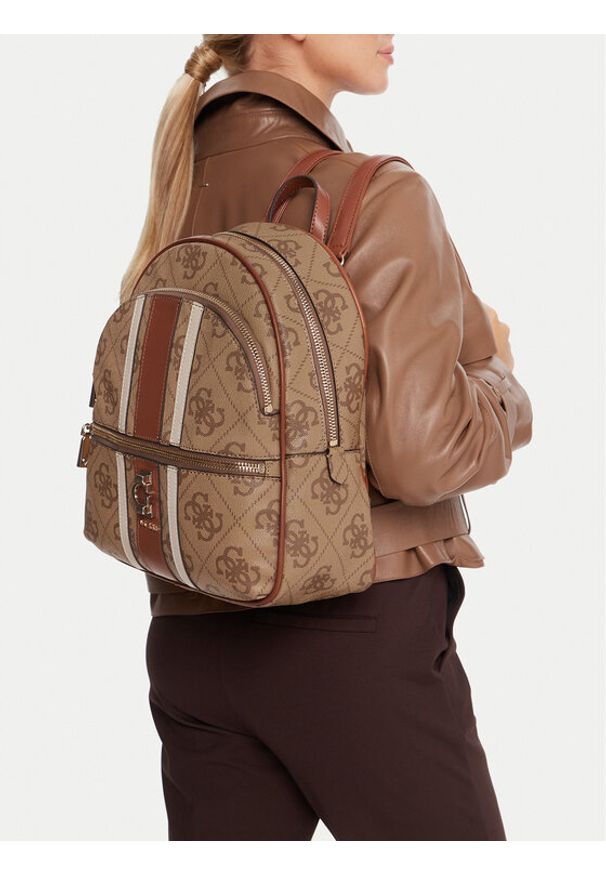 Guess Plecak Erenia HWSO78 38330 Beżowy. Kolor: beżowy. Materiał: skóra