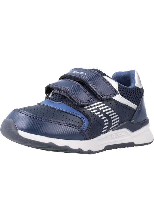 Geox - Buty GEOX B PYRIP BOY A Niebieski. Kolor: niebieski. Materiał: syntetyk, tkanina. Sport: turystyka piesza