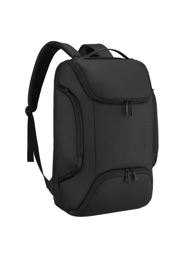 Plecak na laptopa Peterson PTN 2305 czarny. Kolor: czarny. Materiał: materiał