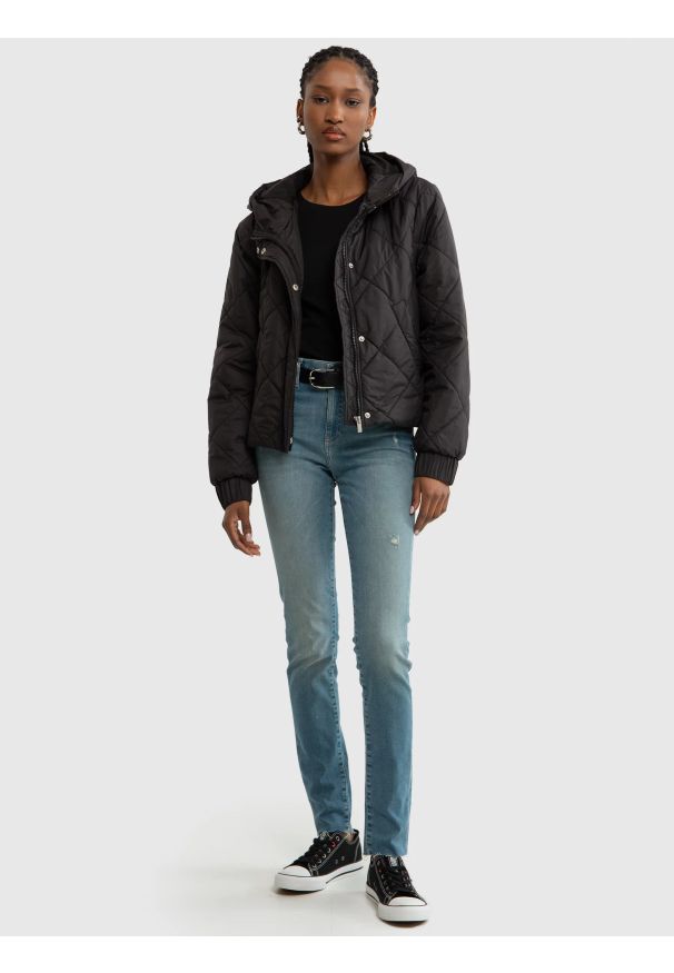 Big-Star - Jeansy damskie skinny niebieskie Adela 172. Okazja: na co dzień. Kolor: niebieski. Styl: elegancki, casual