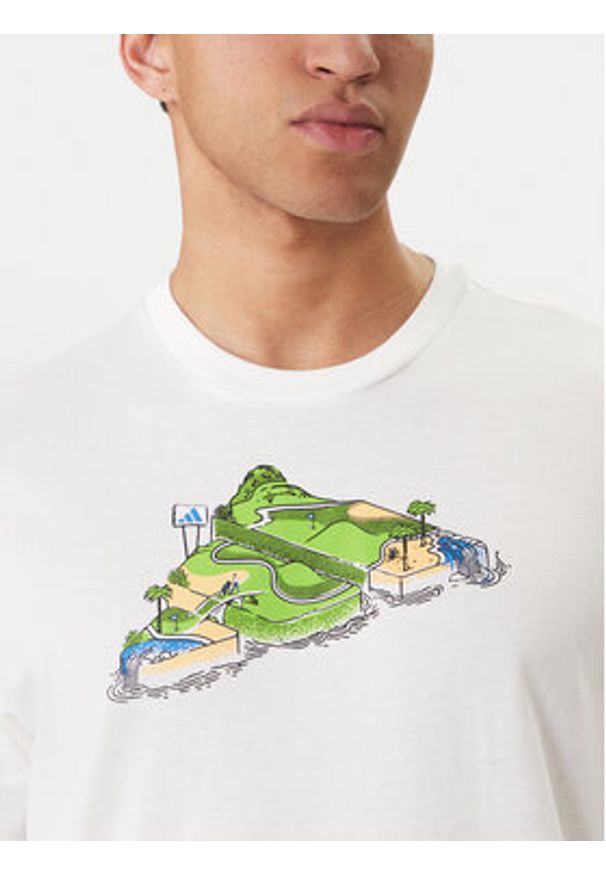 Adidas - adidas T-Shirt Novelty Mini Graphic JZ5037 Biały Regular Fit. Kolor: biały. Materiał: bawełna